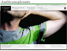 Tablet Screenshot of antitranspirante.de